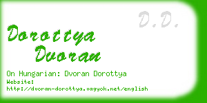 dorottya dvoran business card